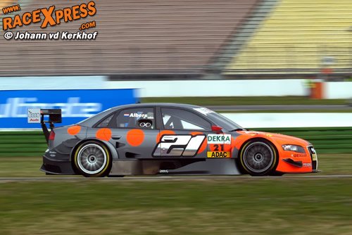 Christijan Albers druk bezig met Audi